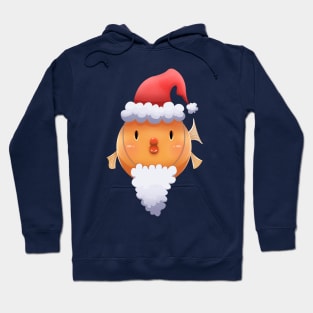 Cute Santa goldfish Hoodie